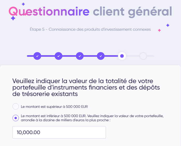 Debitum Network questionnaire client questions réponses